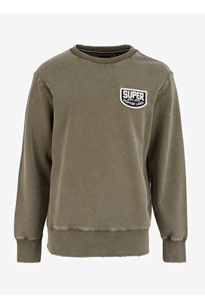 SUPERDRY Kapüşon Yaka Haki Erkek Sweatshırt M2014111AGPA_MECHANIC LOOSE FITCREW