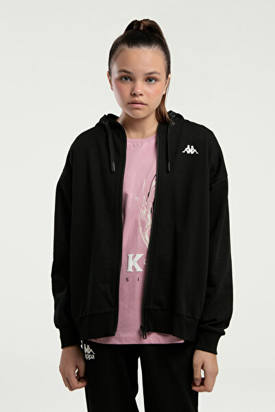 Kappa Μαύρο φούτερ για κορίτσι