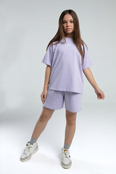 Kappa Girl's purple shorts set