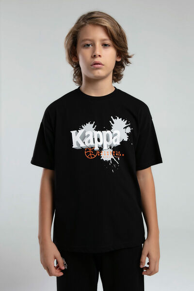 Kappa Boy's Black T-Shirt
