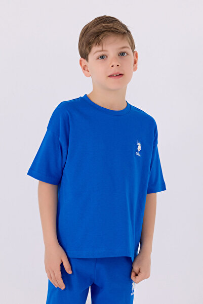 U.S. Polo Assn. Синій бермудський костюм для хлопчиків