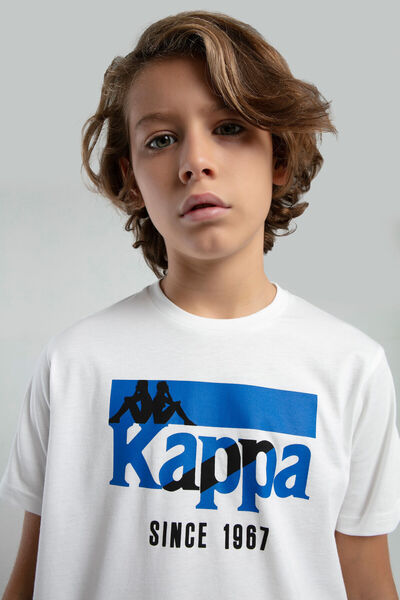 Kappa Λευκό μπλουζάκι για αγόρι