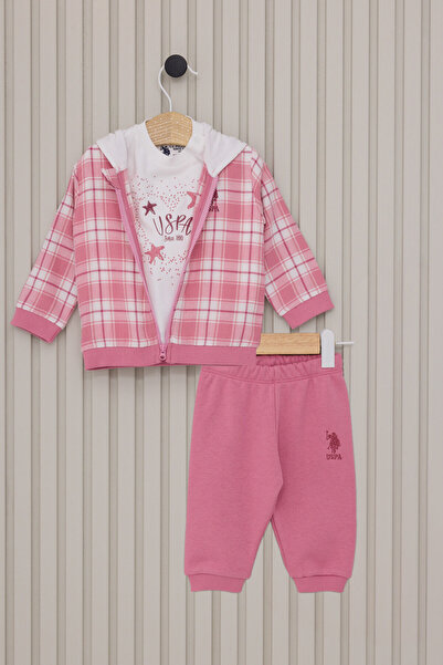 U.S. Polo Assn. U.S. Polo Assn Baby Girl Pink Set