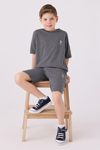 U.S. Polo Assn. Us Polo Assn Boy's Anthracite Bermuda Set