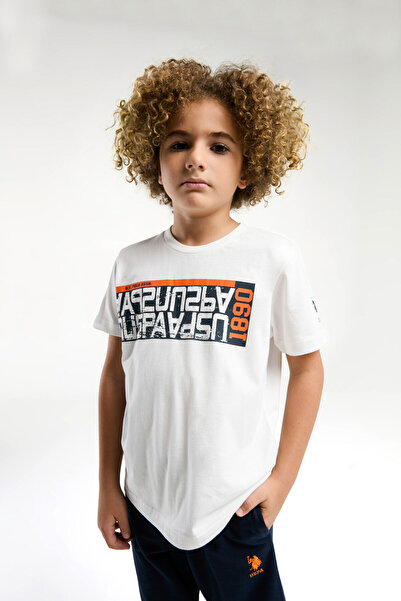 U.S. Polo Assn. Boy's White Bermuda Suit