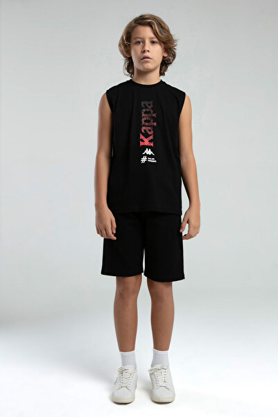 Kappa Boy's Black T-Shirt