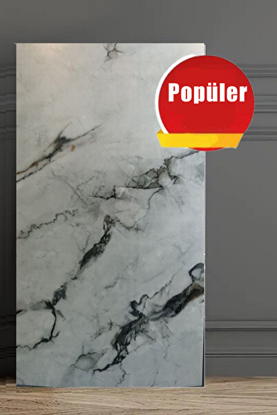 Bien Home Mermer Desenli Kendinden Yapışkanlı Duvar Cephe Kaplama Panel Köpük Banyo WC Duvar 30x60 Cm