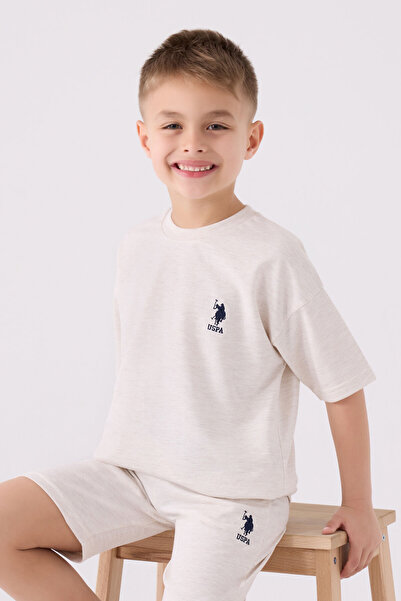 U.S. Polo Assn. Boy's Cream Bermuda Suit