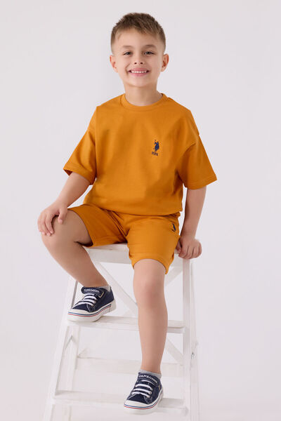 U.S. Polo Assn. Boy's Yellow Bermuda Suit