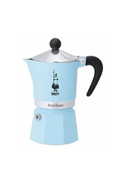 Bialetti Rainbow Moka Pot 1 Cup Açık Mavi