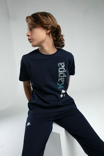 Kappa Boy's Navy Blue T-Shirt