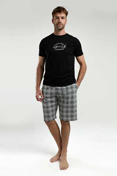 Arnetta Men's Black Bermuda Suit