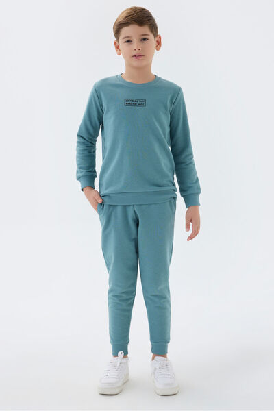 Rolypoly Girl's Green Tracksuit Set