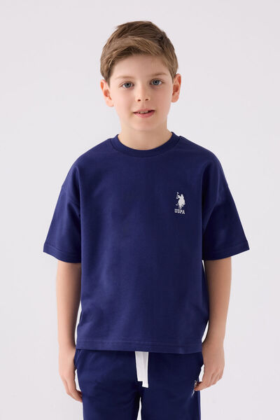 U.S. Polo Assn. Boy's Navy Blue Bermuda Suit