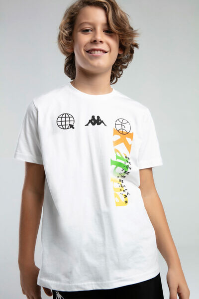 Kappa Λευκό μπλουζάκι για αγόρι