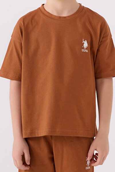 U.S. Polo Assn. Кафяви бермуди за момче