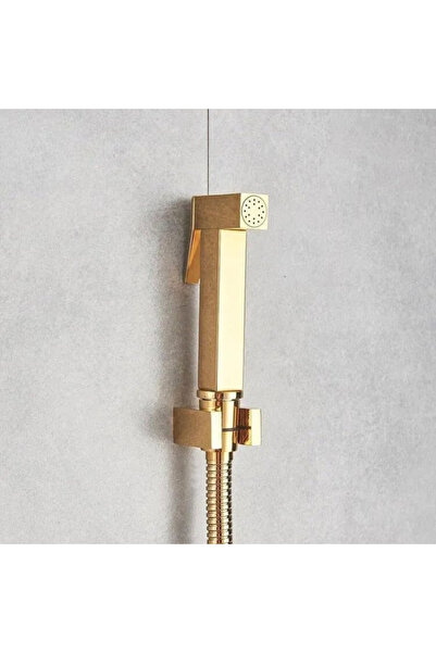 Sanlux Duș Igienic Auriu – Design Pătrat, Montaj Exterior, Finisaj Elegant, VST105