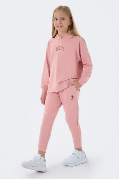 U.S. Polo Assn. BÁZIS. Polo Assn Retro Pink Girls tréningruha szett