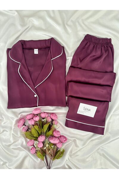 Lena Homewears Set de pijamale Moment din 2 piese pentru femei din satin