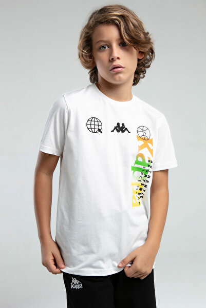 Kappa Λευκό μπλουζάκι για αγόρι