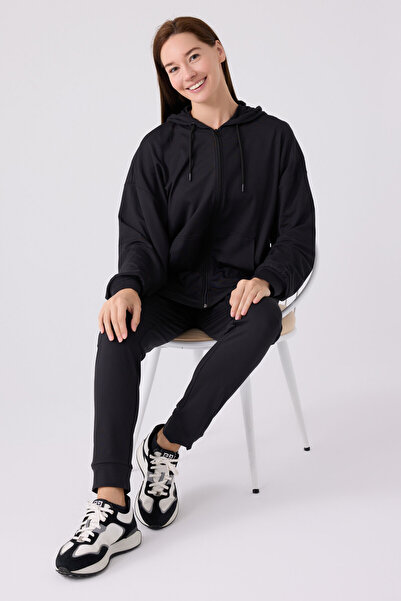 Arnetta Kadın Siyah Uzun Kol Pijama Takım