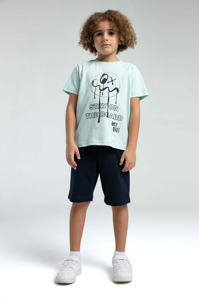 Rolypoly Зелений бермудський костюм для хлопчика