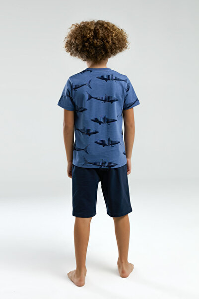 Arnetta Boy's Blue Bermuda Suit