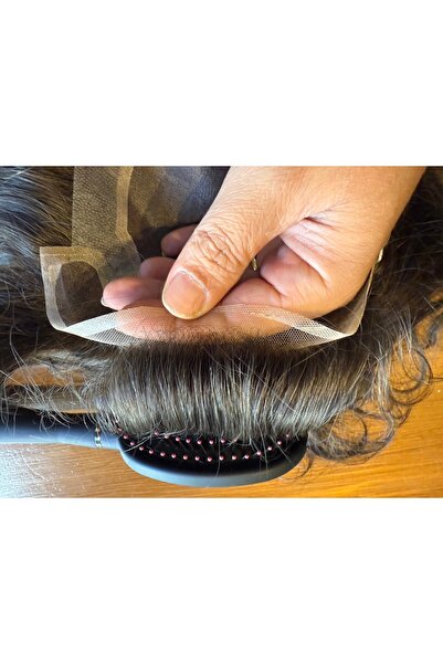 Protez Saç Ankara Model Protez Saç(%100 Gerçek Saç) Orta Kahve #5 Numara 7x9 ...