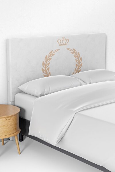 Talia Home Taç Desenli Çocuk Odası Yatak Baza Başlık Kılıfı TLABK-026