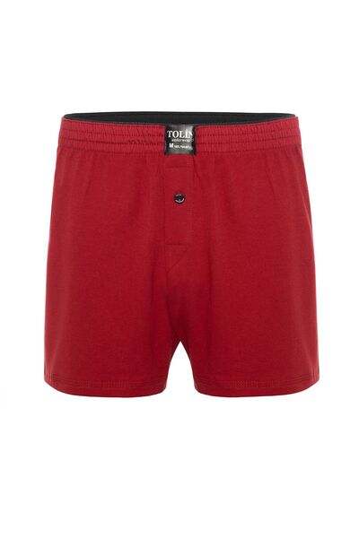 TOLIN Σετ μπόξερ 6 τεμαχίων 100% βαμβακερό ανδρικό μπορντό μονόχρωμο μονόχρωμο μπόξερ 415