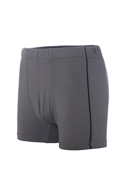 TOLIN Συσκευασία 3 ανδρικών μπόξερ από μπαμπού Lycra Anthracite 413a