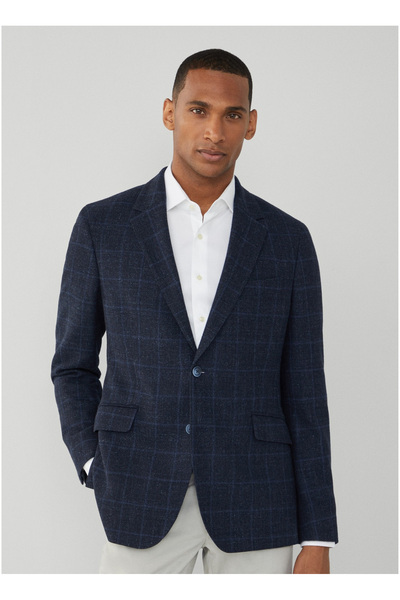 Hackett Slim Fit Lacivert Erkek Ceket HM443304
