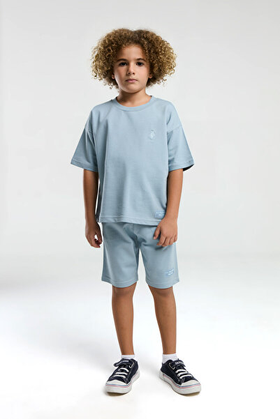 U.S. Polo Assn. BÁZIS. Polo Assn. Fiú zöld bermuda öltöny