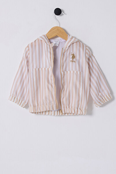 U.S. Polo Assn. Baby Boy Cream Raincoat