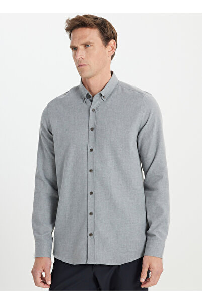 ALTINYILDIZ CLASSICS Cămașă pentru bărbați, slim fit, cu guler cu nasturi, gr...