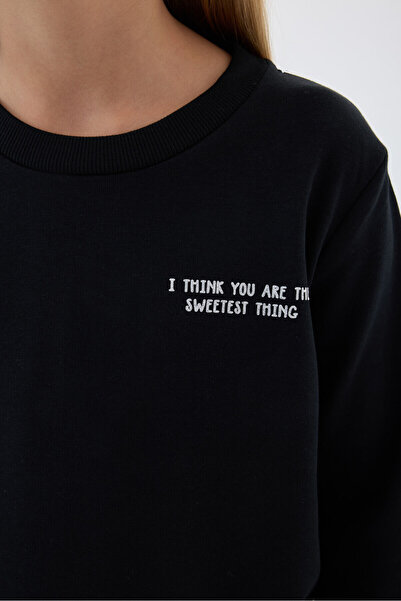 Rolypoly Girl's Black Tracksuit Set