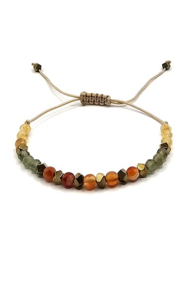 Lexy's Boutique Handmade Adjustable Bracelet, Leo Zodiac, Lexy's Boutique, Semi-Precious Stones Citrine, Hematite