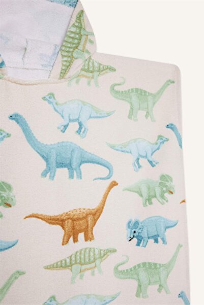 DeFacto Πετσέτα πόντσο από βαμβακερό σχέδιο για αγόρια E3925A825SM