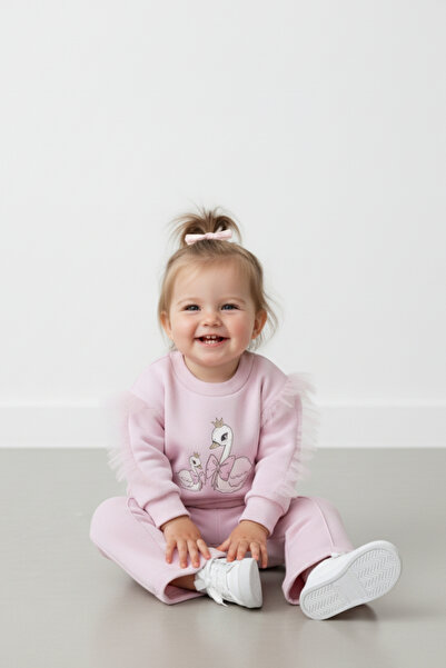 Minipodyum مجموعة ملابس علوية وسفلية للفتيات الصغيرات بأكمام مطبوعة ومفصلة من...