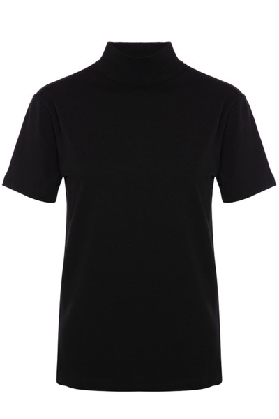 TOLIN Women's Short Sleeve Cotton Lycra Turtleneck 3257