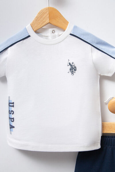 U.S. Polo Assn. U.S. Polo Assn. Baby Boy Blue Baby Set