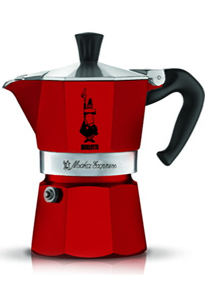 Bialetti Moka Pot Express 3 Cup Kırmızı