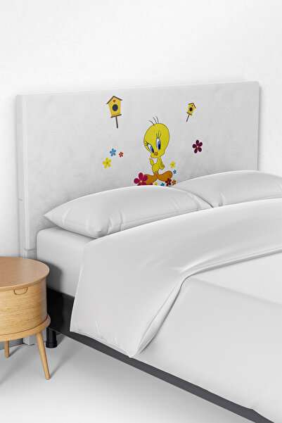 Talia Home Tweety Desenli Çocuk Yatak Baza Başlık Kılıfı TLABK-293