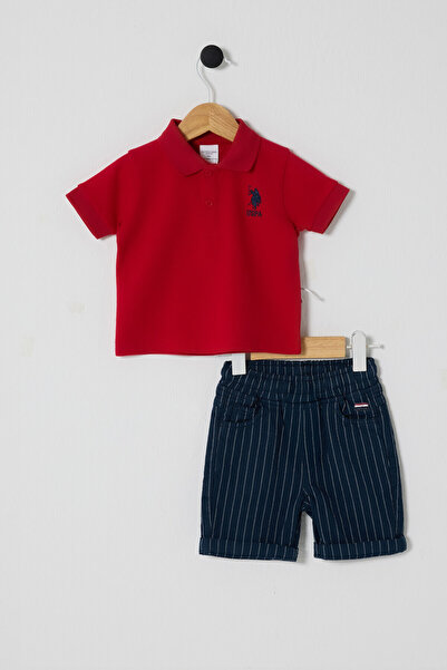 U.S. Polo Assn. U.S. Polo Assn Red Baby Boy Set