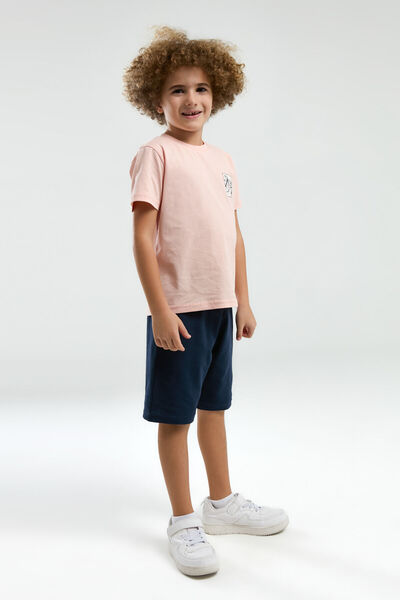 Arnetta Boy's Pink Bermuda Set