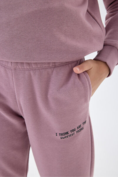 Rolypoly Kız Çocuk Mor Eşofman Takımı