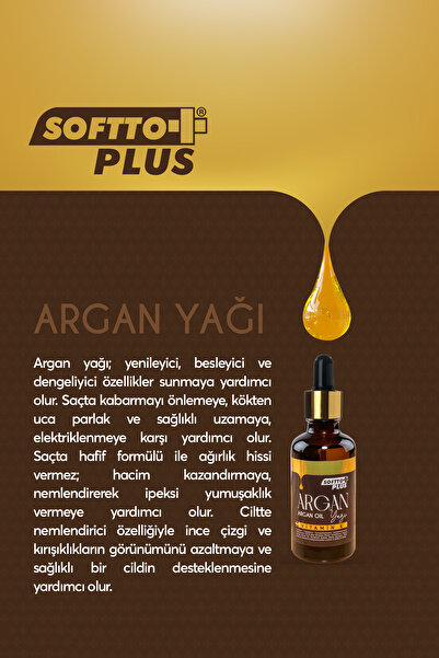 Softto Plus Argan Yağı E-vitamini 50 ml