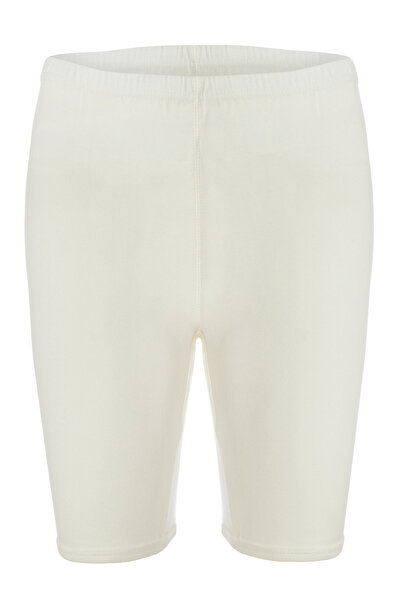 TOLIN Cream Colored 100% Cotton Women's Knee-Leggings - Piping, Model 424