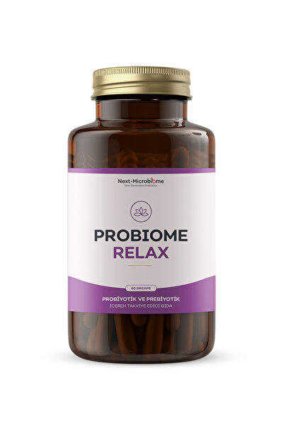 Next Microbiome Probiome-Relax Probiyotik ve Prebiyotik İçeren Takviye Edici Gıda (60 Kapsül)