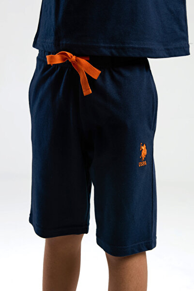 U.S. Polo Assn. Boy's Navy Blue Bermuda Suit